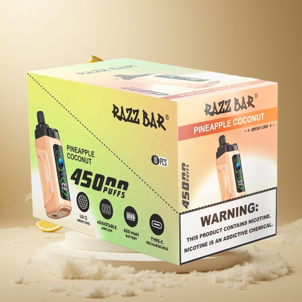 Ananas Kokos Razz Bar 45000 Zaciągnięć Regulowany Przepływ Powietrza vape wholesale Poland