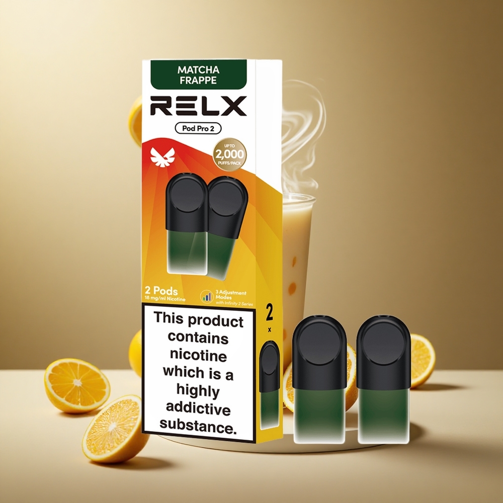 Herbata Matcha-Frappe RELX Pod Pro 2 600 zaciągnięć 18 nikotyny vape wholesale Poland