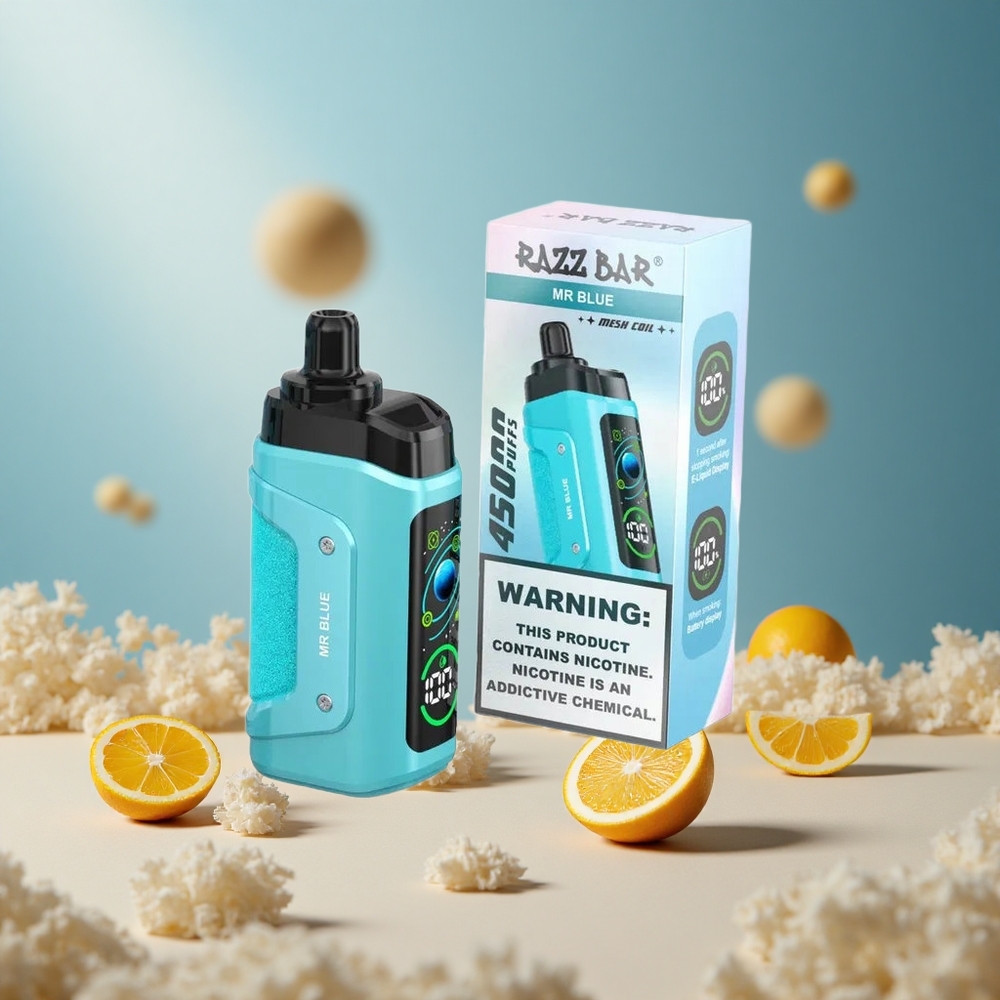 Malinowy Razz Bar 45000 Zaciągnięć Jednorazowy Vape z Regulacją Przepływu Powietrza vape wholesale Poland