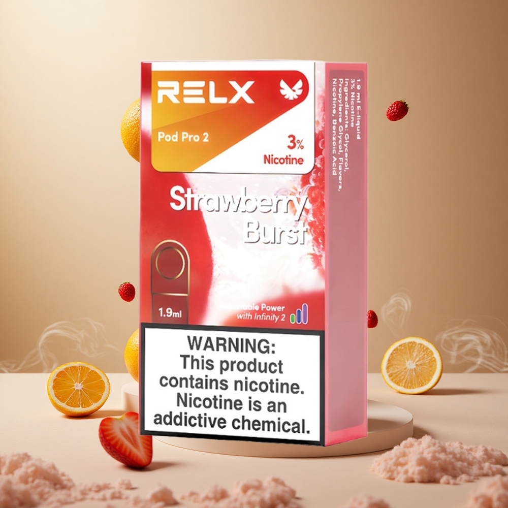 Truskawkowy Wybuch RELX Pod Pro 2 600 Zaciągnięć 3 Nikotyny vape wholesale Poland