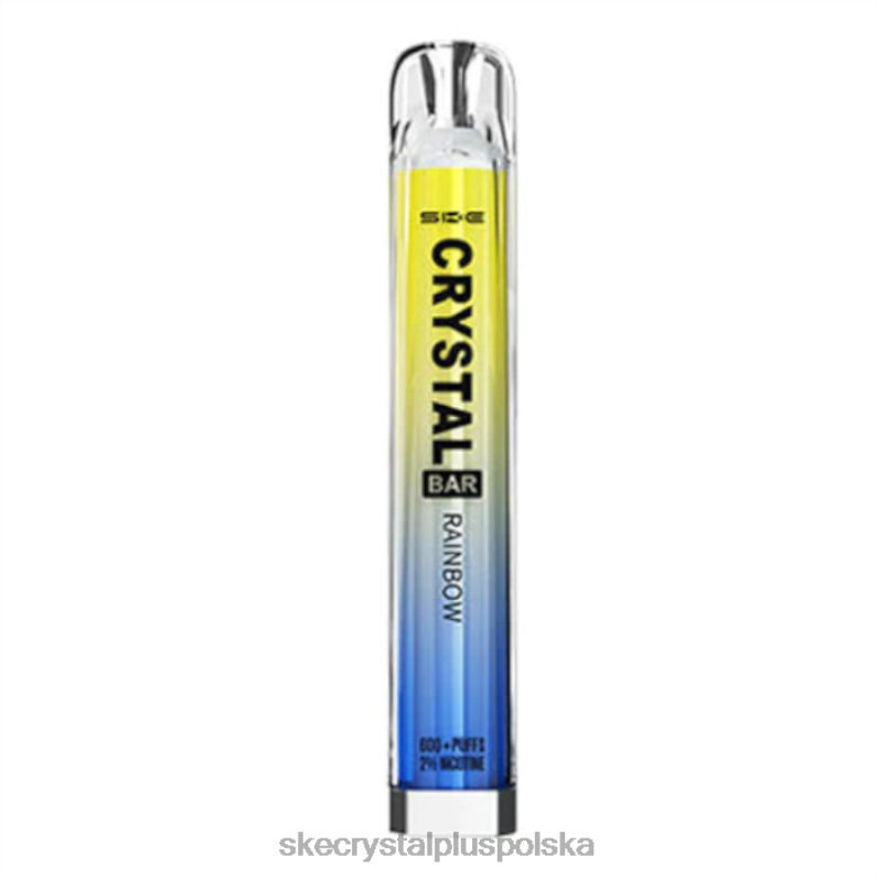 SKE Jednorazowy waporyzator z kryształową sztabką tęcza 62FJ95 SKE Vape Refills