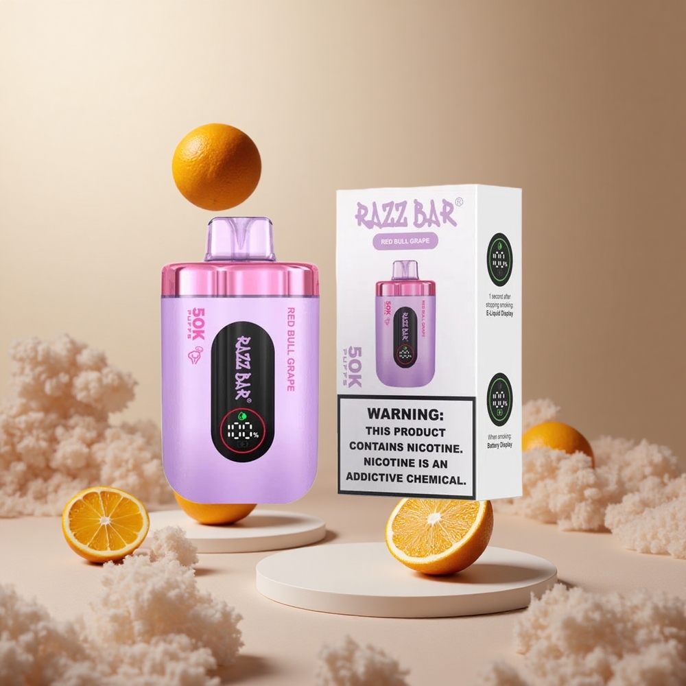 Czerwony Był Winogrono Razz Bar 50K Zaciągnięć 1.0 Ohm Mesh Coil vape wholesale Poland