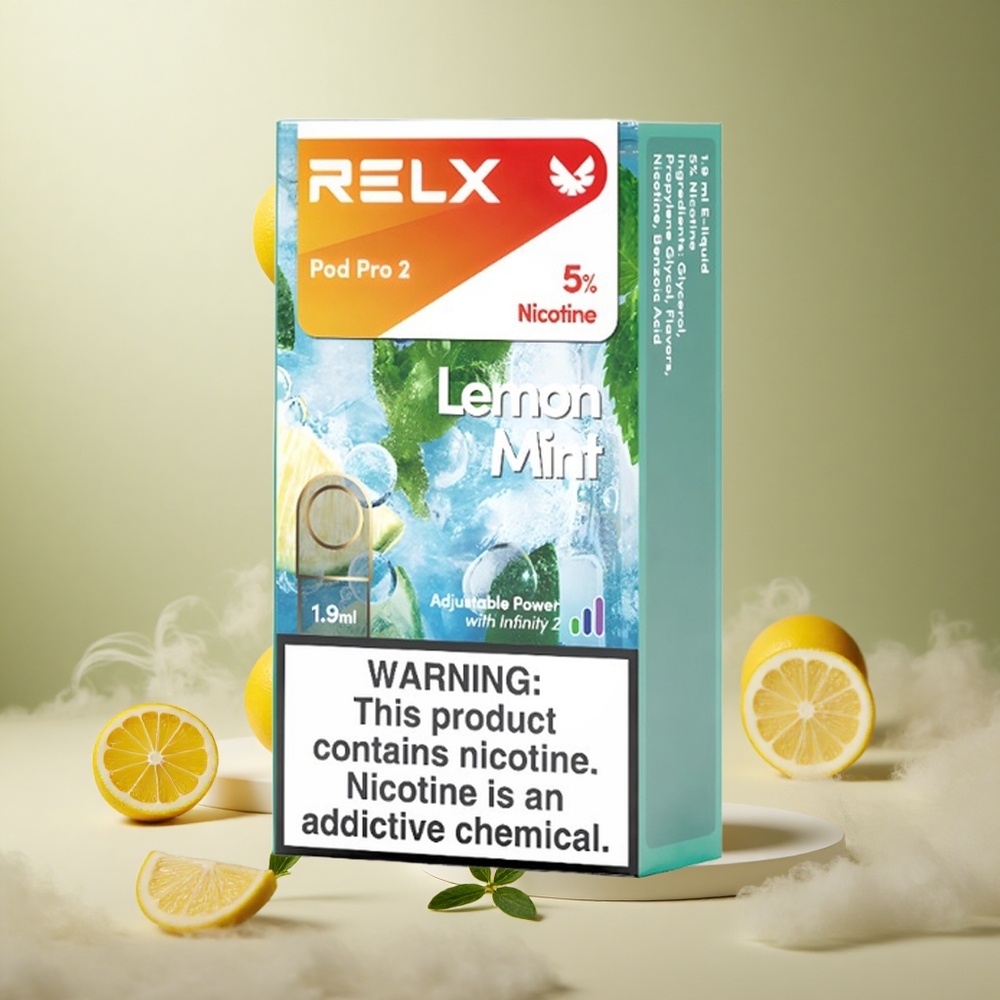 Cytrynowo-Miętowy RELX Pod Pro 2 600 Zaciągnięć 5% Nikotyny vape wholesale Poland
