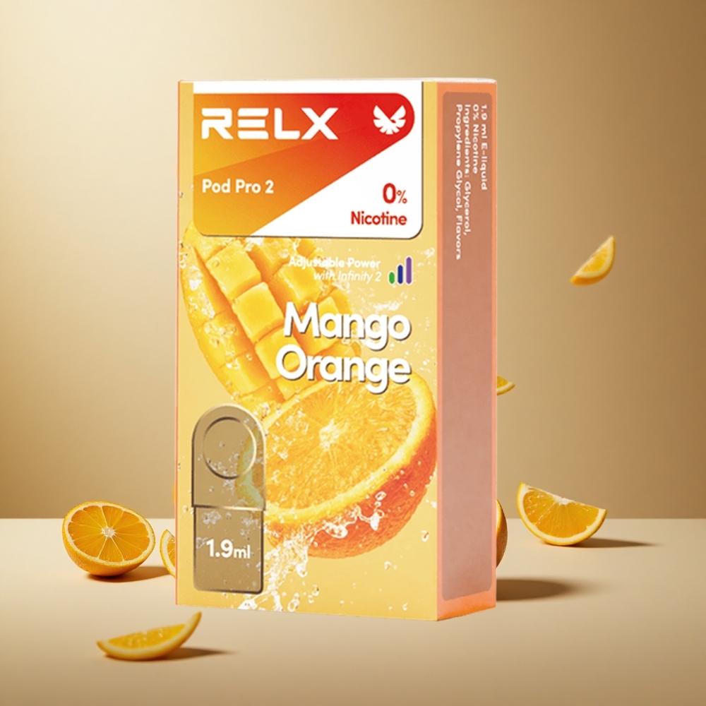 Mango Pomarańcza RELX Pod Pro 2 600 Zaciągnięć 0% Nikotyny vape wholesale Poland