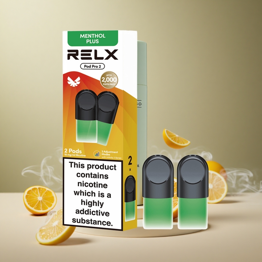 Mięta-Menthol Plus RELX Pod Pro 2 600 zaciągnięć 1.9ml vape wholesale Poland
