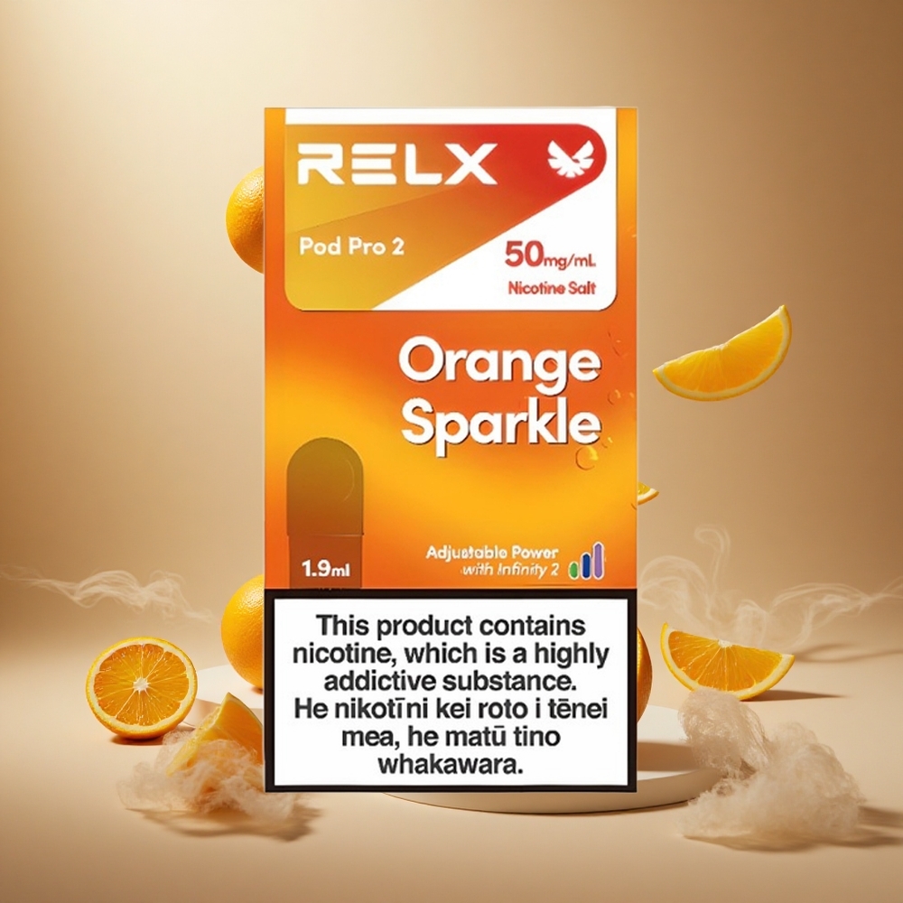 Pomarańczowy Błysk RELX Pod Pro 2 600 Zaciągnięć 5% Nikotyny vape wholesale Poland