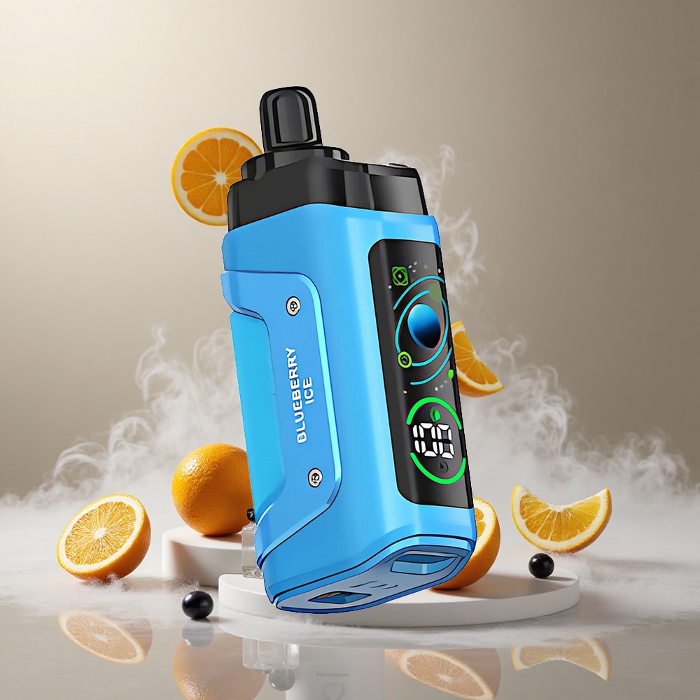 Borówka Lodowa Razz Bar 45000 Zaciągnięć Typ-C Ładowanie vape wholesale Poland