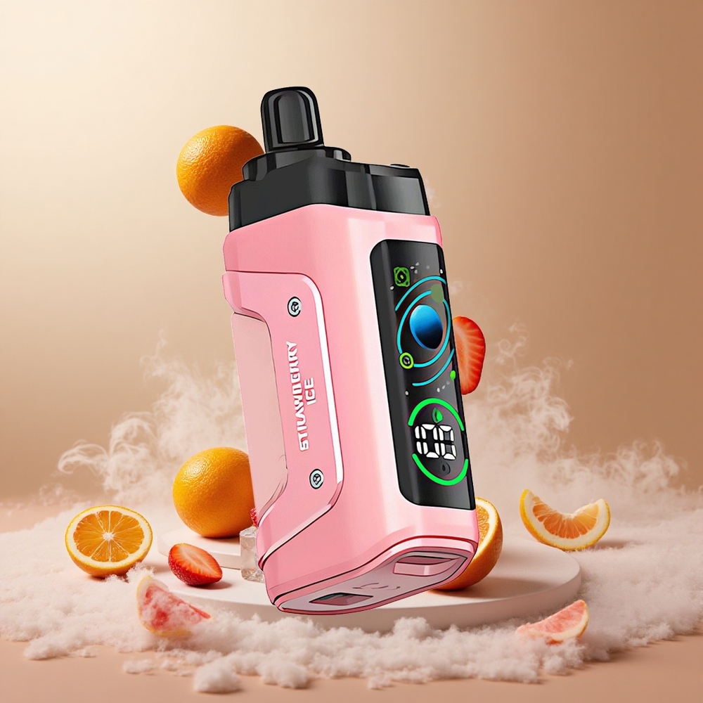 Truskawkowo-Lodowa Razz Bar 45000 Zaciągnięć Wymienny Wlot Powietrza vape wholesale Poland