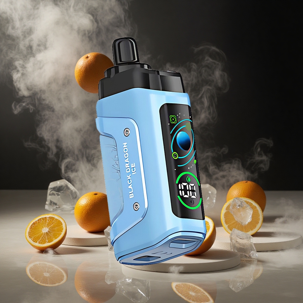 Czarna Smocza Mroźna Razz Bar 45000 Zaciągnięć Typ-C Ładowanie vape wholesale Poland