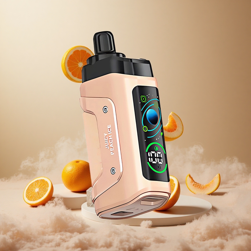 Soczysty Brzoskwiniowy Lód Razz Bar 45000 Zaciągnięć Regulowany Przepływ Powietrza vape wholesale Poland