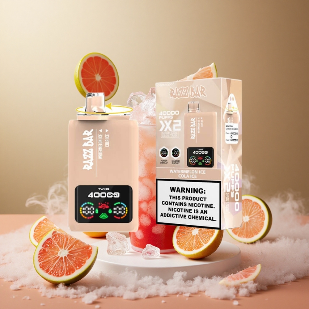 Arbuz Lód_Kola Lód Razz Bar 40000 Zaciągnięć Wyświetlacz Mocy vape wholesale Poland