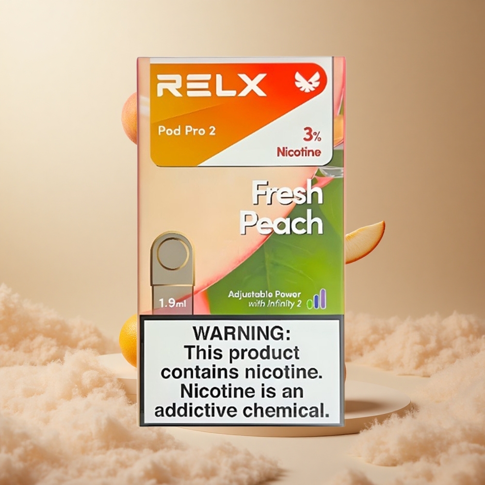 Świeża Brzoskwinia RELX Pod Pro 2 600 zaciągnięć 3 nikotyny vape wholesale Poland